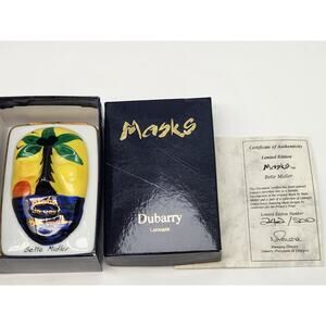 Dubarry France Limoges "Mask" Limited Edition Trinket Box COA - Bette Midler